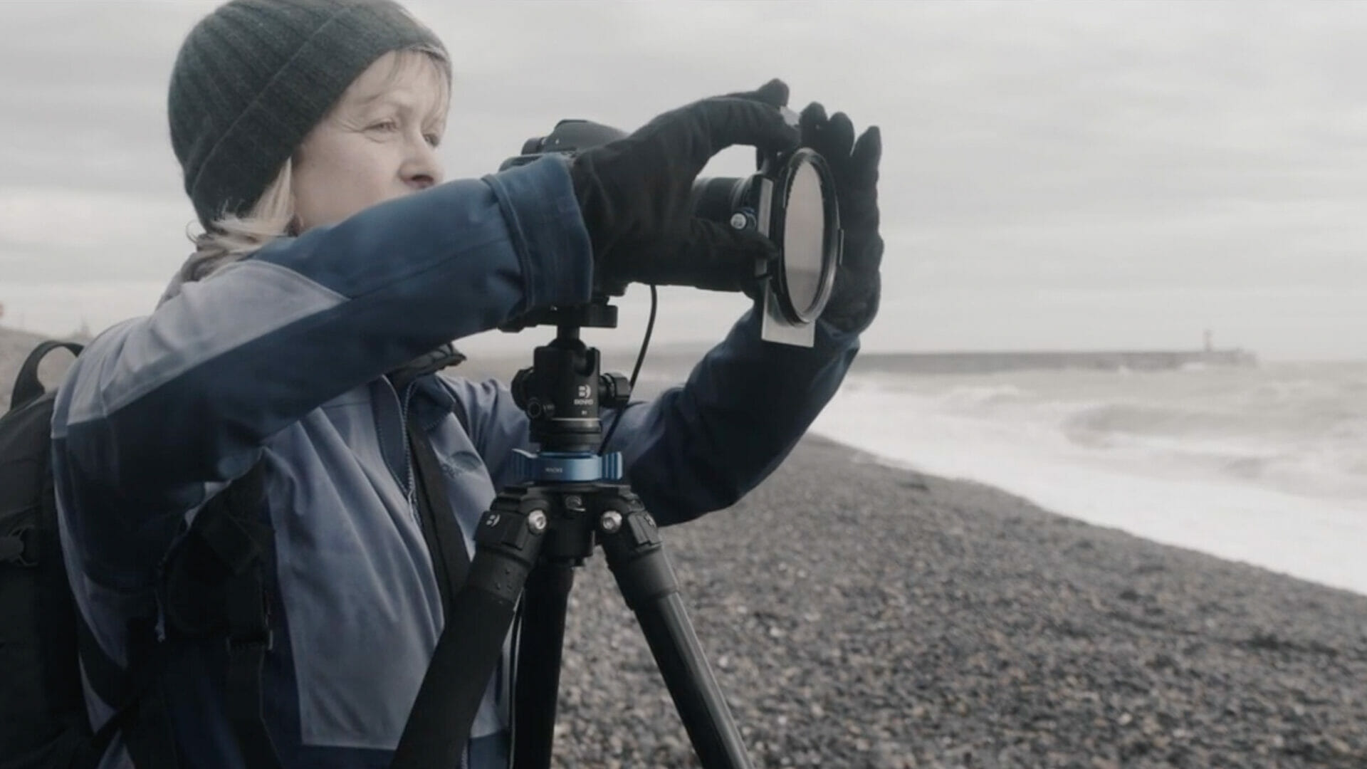 Rachael Talibart using proglass for their shot